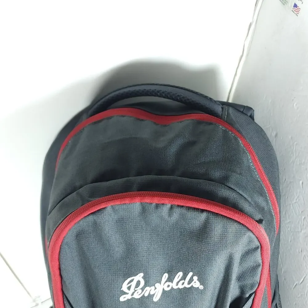 The North Face 29L Gray Red Company Logo Padded School Laptop Outdoor Backpack